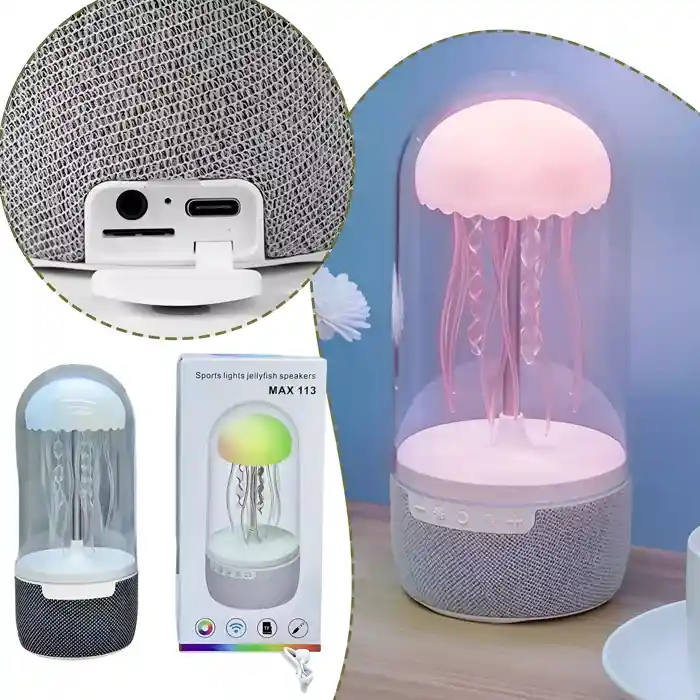 Max 113 Jellyfish Speaker with Colorful Octopus Smart Light Color Speaker Sound Instrument